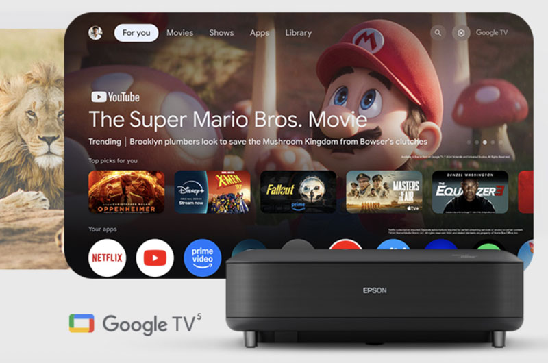 Epson Lifestudio Grand Review Google TV