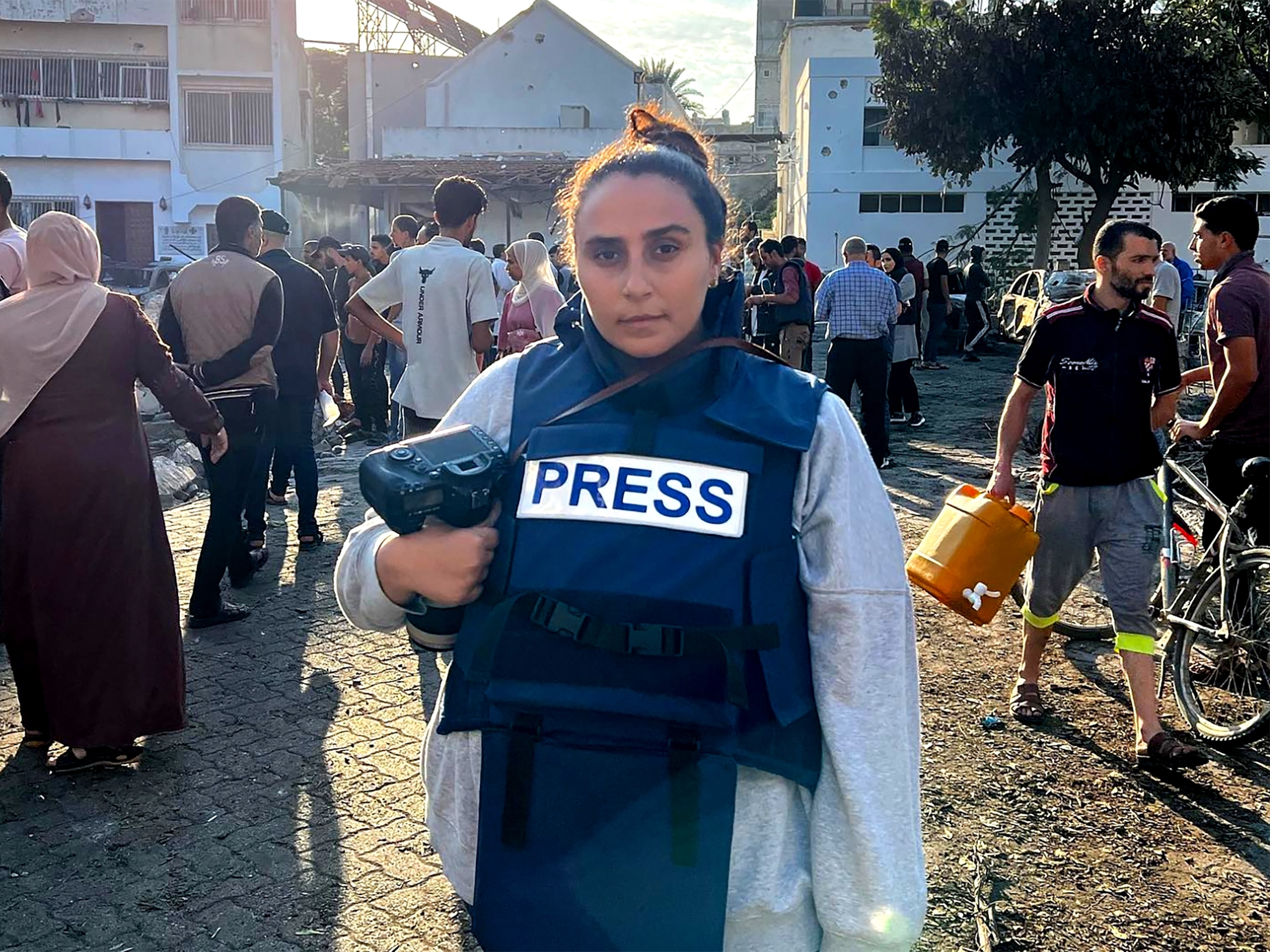 PHOTO: Hind Khourday, Gaza Based journalist who has gained 100 000s followers since the October 7th attack.