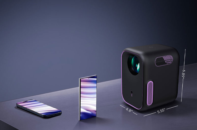 NothingProjector One Smart Portable Projector Review Size