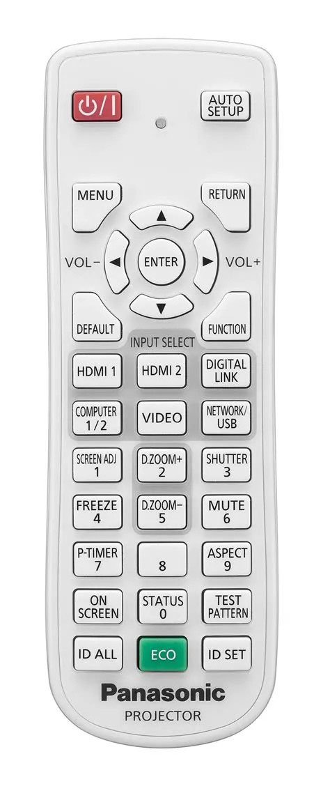 Panasonic PT VMZ82 Review Remote