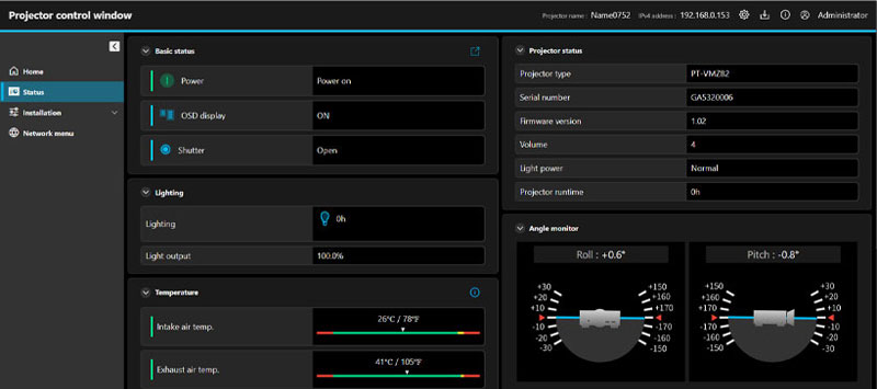 Panasonic PT VMZ82 Review Status